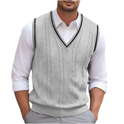 Men's Sleeveless V-Neck Sweater Vest