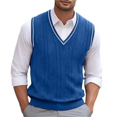 Men's Sleeveless V-Neck Sweater Vest