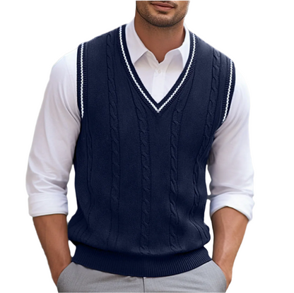 Men's Sleeveless V-Neck Sweater Vest