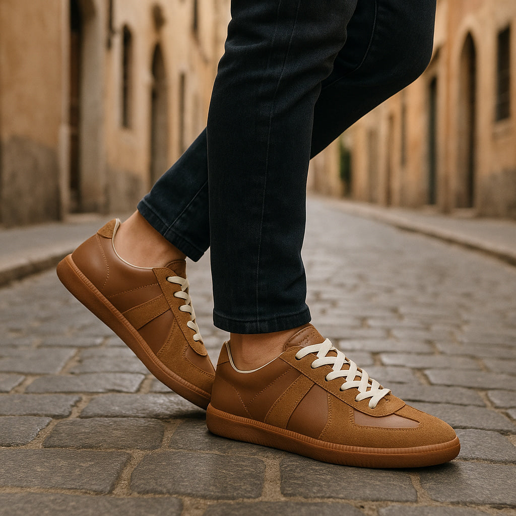 Men's Non-Slip Lace-Up Sneakers | Comfort Fit Daily Shoes
