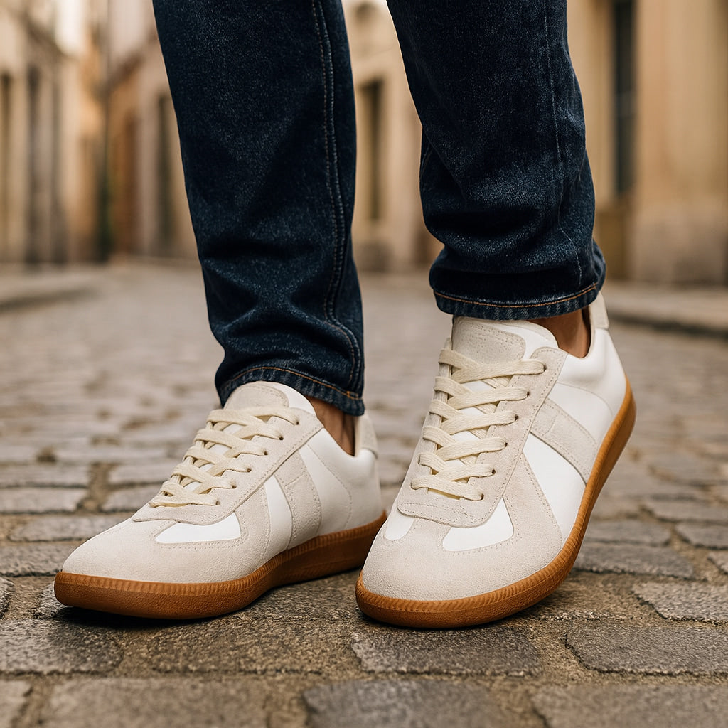 Men's Non-Slip Lace-Up Sneakers | Comfort Fit Daily Shoes