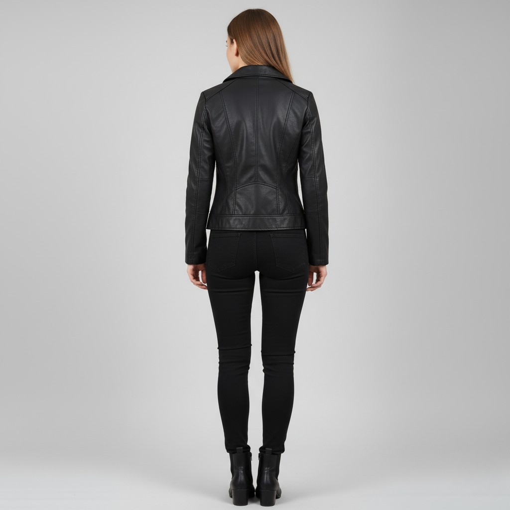Women’s Faux Leather Moto Jacket