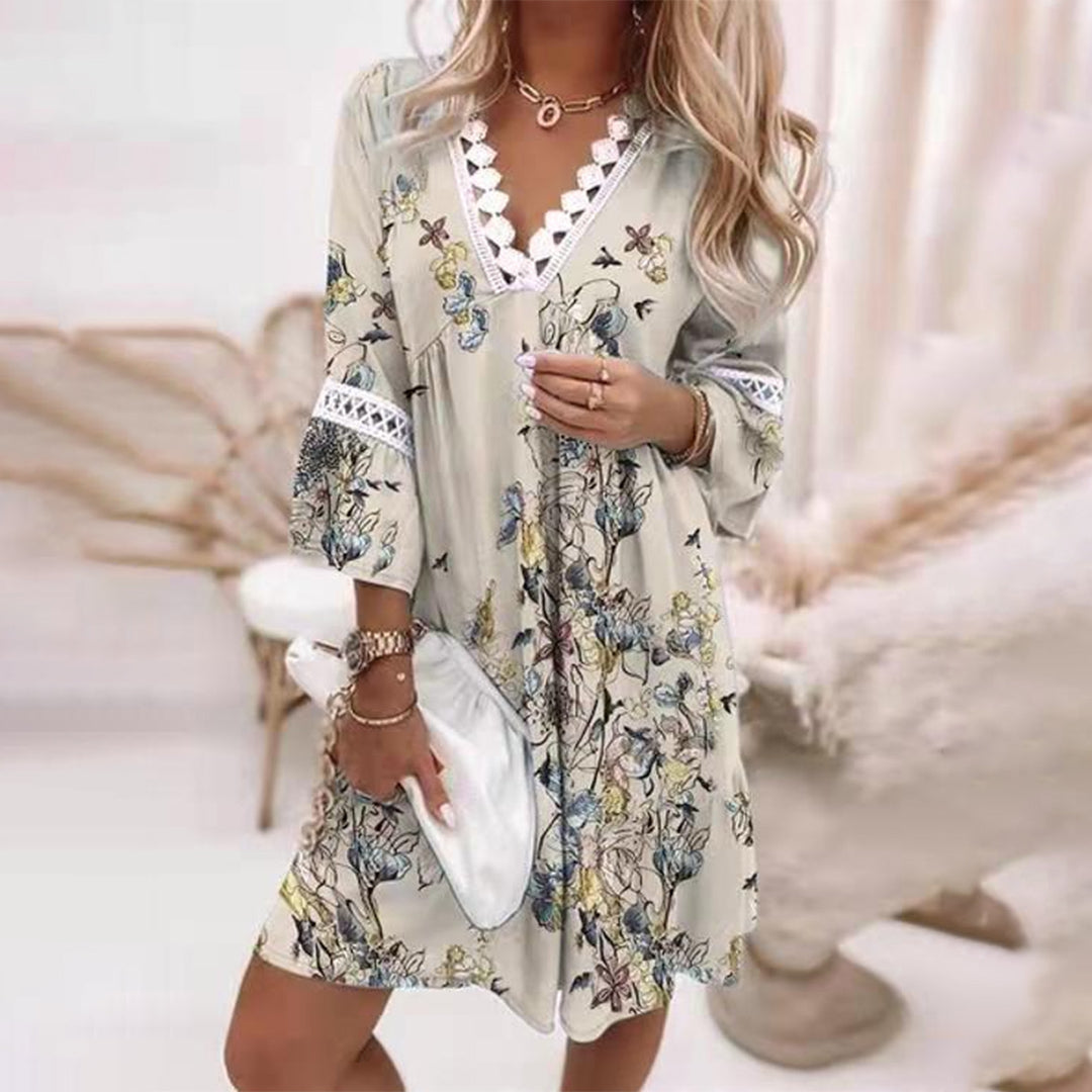 Women's Boho Summer Dress | Crochet Detail