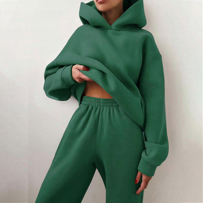 Women's Hooded Loungewear Set | Soft Lined Two-Piece Comfort