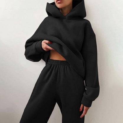 Women's Hooded Loungewear Set | Soft Lined Two-Piece Comfort