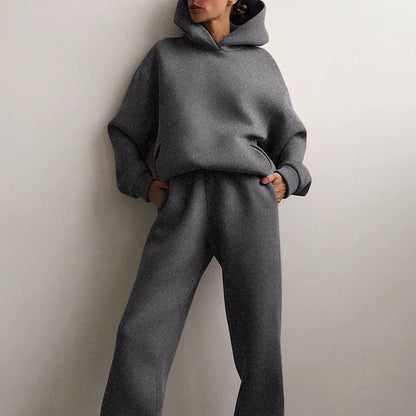Women's Hooded Loungewear Set | Soft Lined Two-Piece Comfort