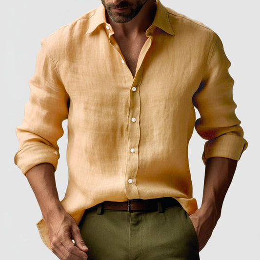 Men's Vintage Button-Up Shirt | Casual Summer Essential