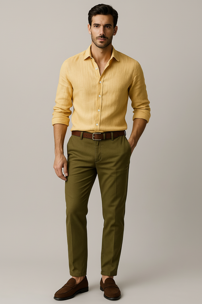 Men's Vintage Button-Up Shirt | Casual Summer Essential