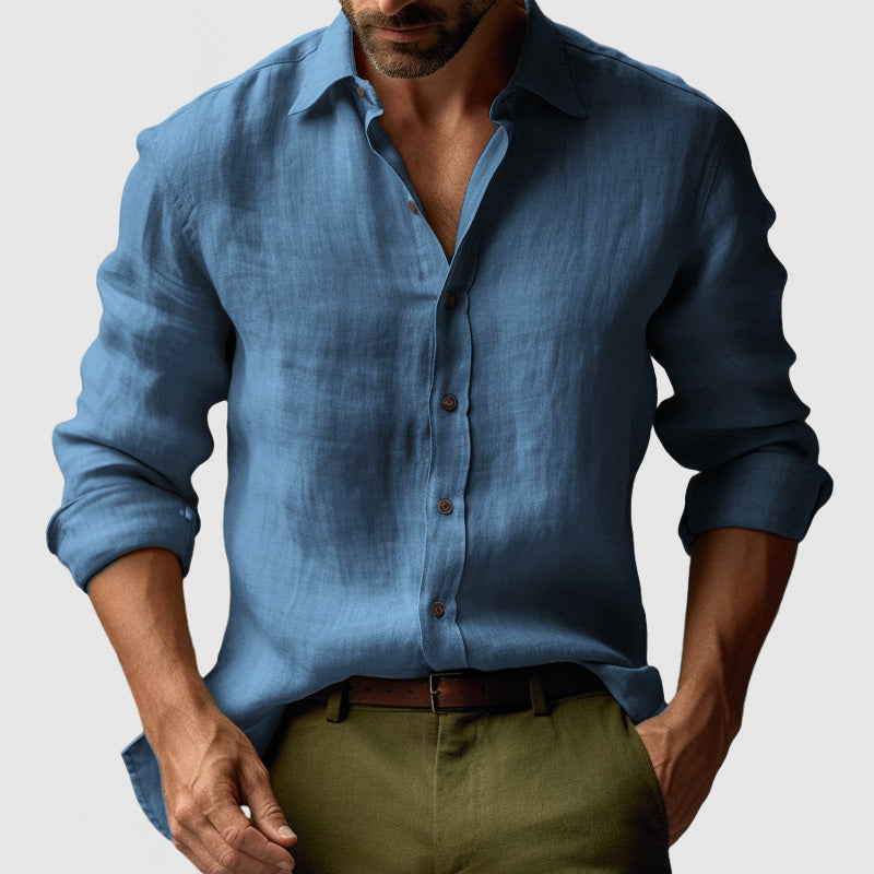 Men's Vintage Button-Up Shirt | Casual Summer Essential