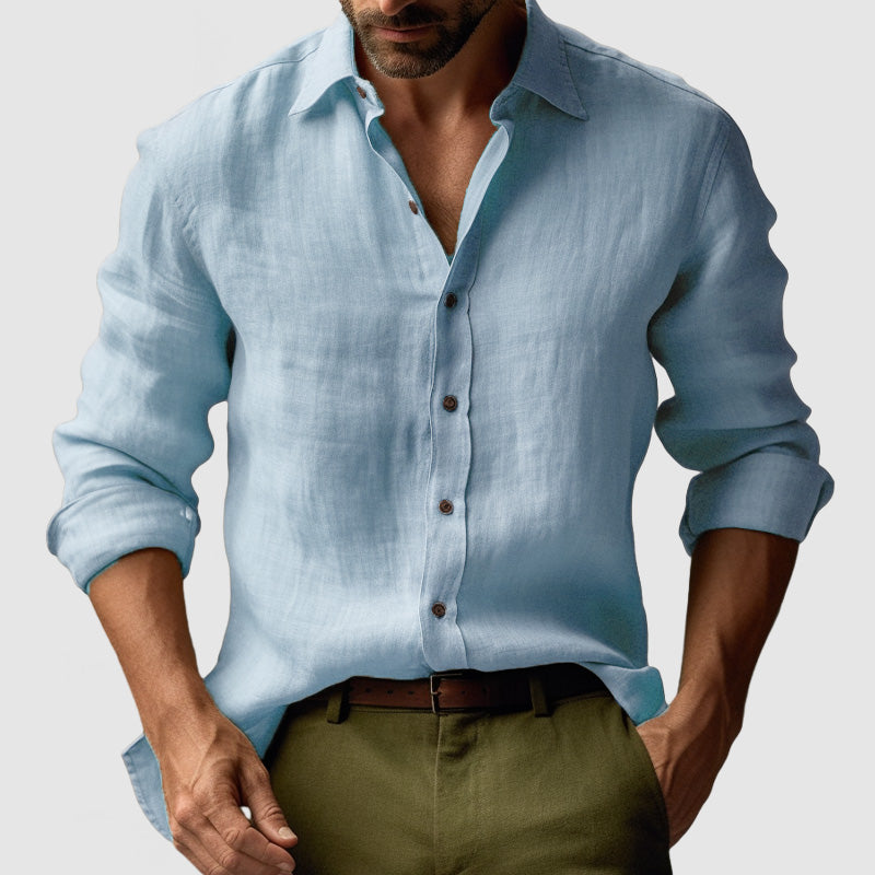 Men's Vintage Button-Up Shirt | Casual Summer Essential