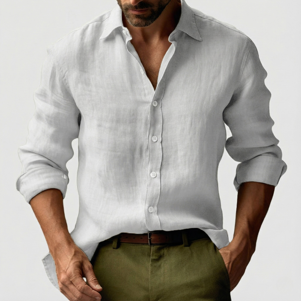 Men's Vintage Button-Up Shirt | Casual Summer Essential
