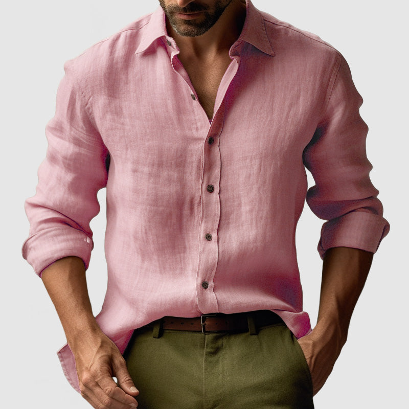 Men's Vintage Button-Up Shirt | Casual Summer Essential