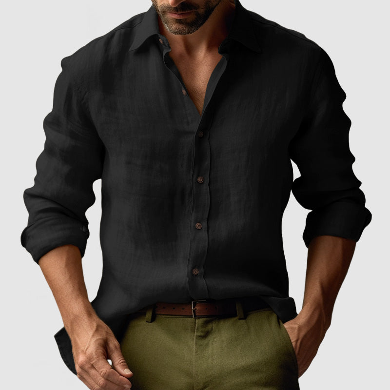 Men's Vintage Button-Up Shirt | Casual Summer Essential