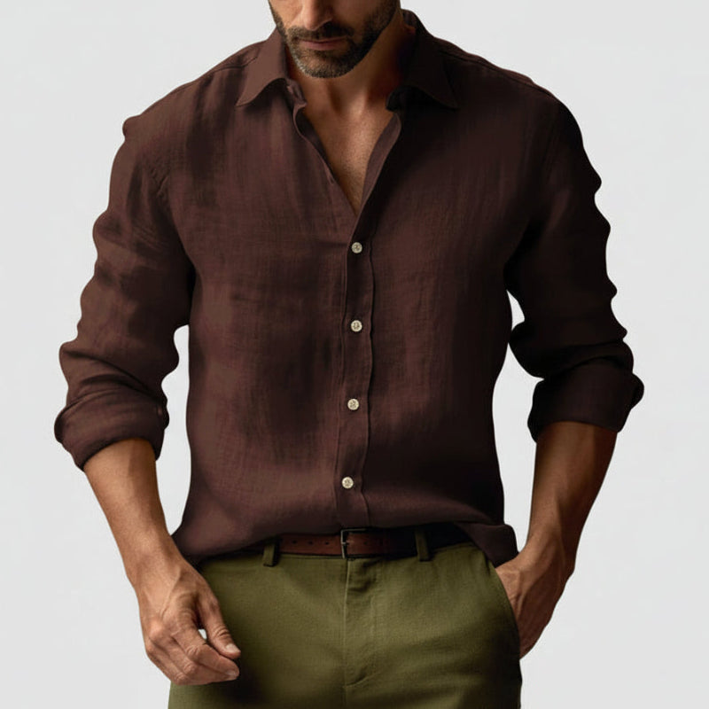 Men's Vintage Button-Up Shirt | Casual Summer Essential