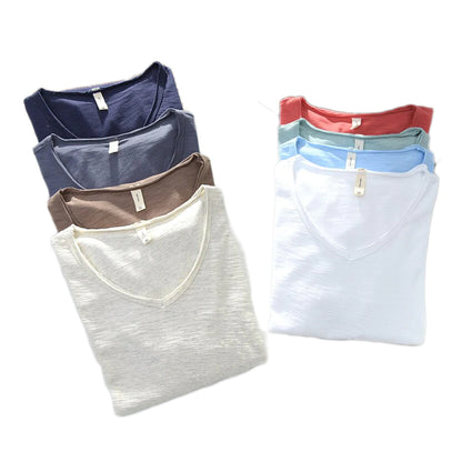 Men's V-Neck T-Shirt | Lightweight Casual Short-Sleeve