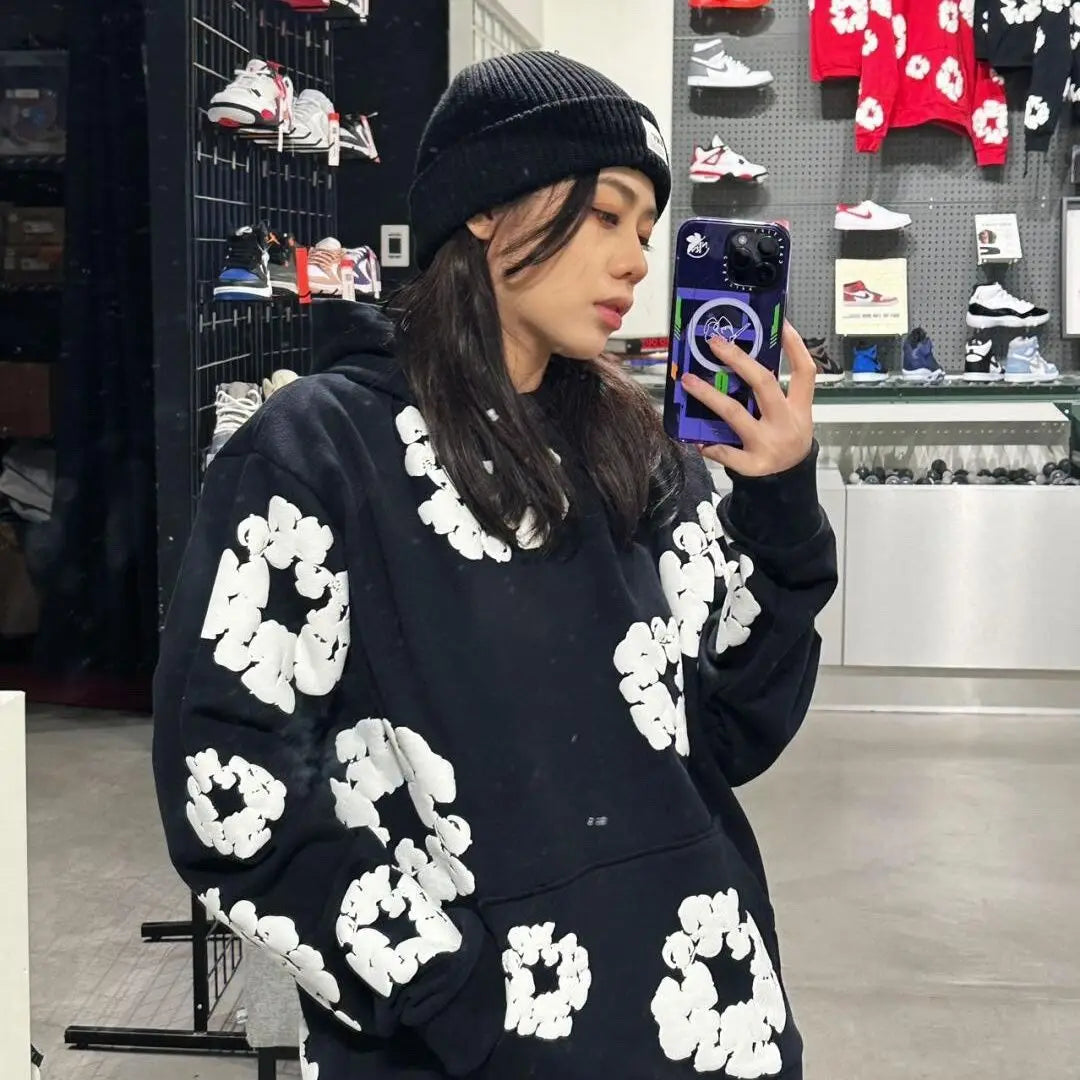 Unisex Floral Print Tracksuit Set