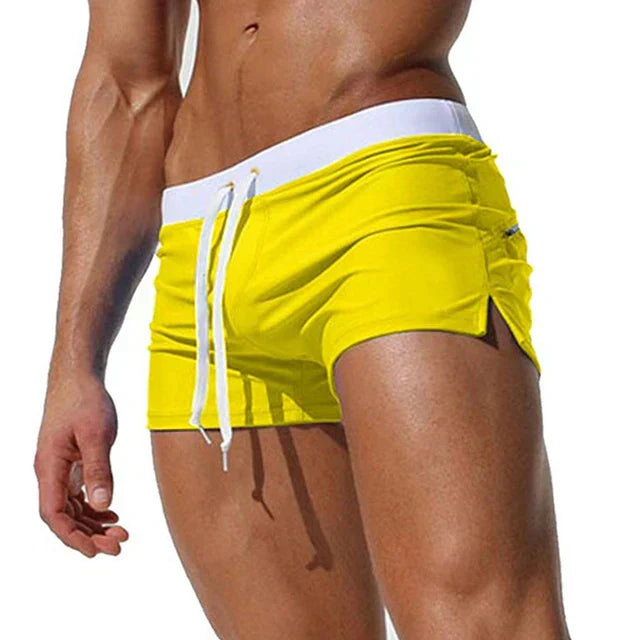 Men's Quick-Dry Swim Shorts | Drawstring Beach Board Shorts