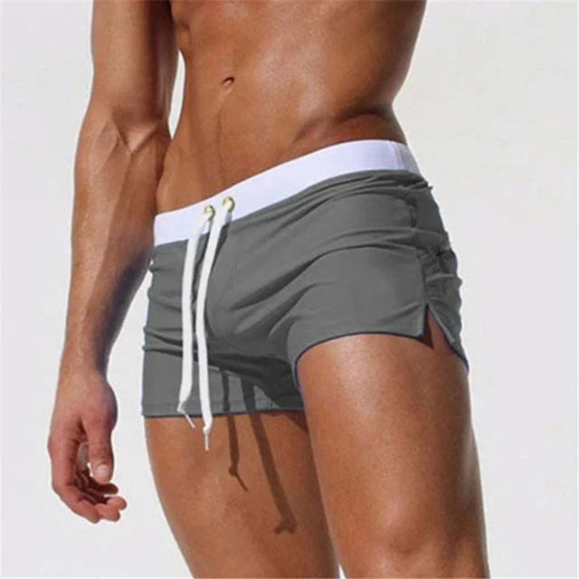 Men's Quick-Dry Swim Shorts | Drawstring Beach Board Shorts