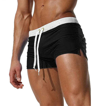 Men's Quick-Dry Swim Shorts | Drawstring Beach Board Shorts