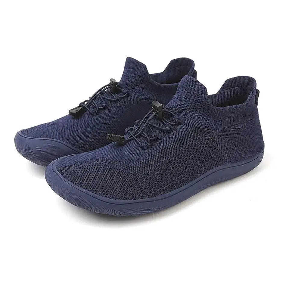 Unisex Knit Barefoot Shoes | Toggle Lace-Up Wide Toe Box