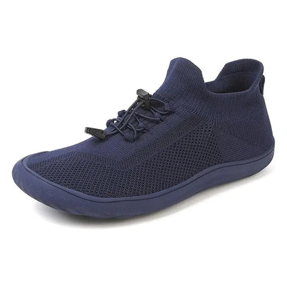 Unisex Knit Barefoot Shoes | Toggle Lace-Up Wide Toe Box