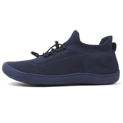 Unisex Knit Barefoot Shoes | Toggle Lace-Up Wide Toe Box