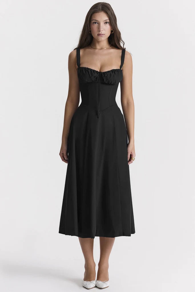 Women's Floral Bustier Sundress | Waist-Shaping Fit