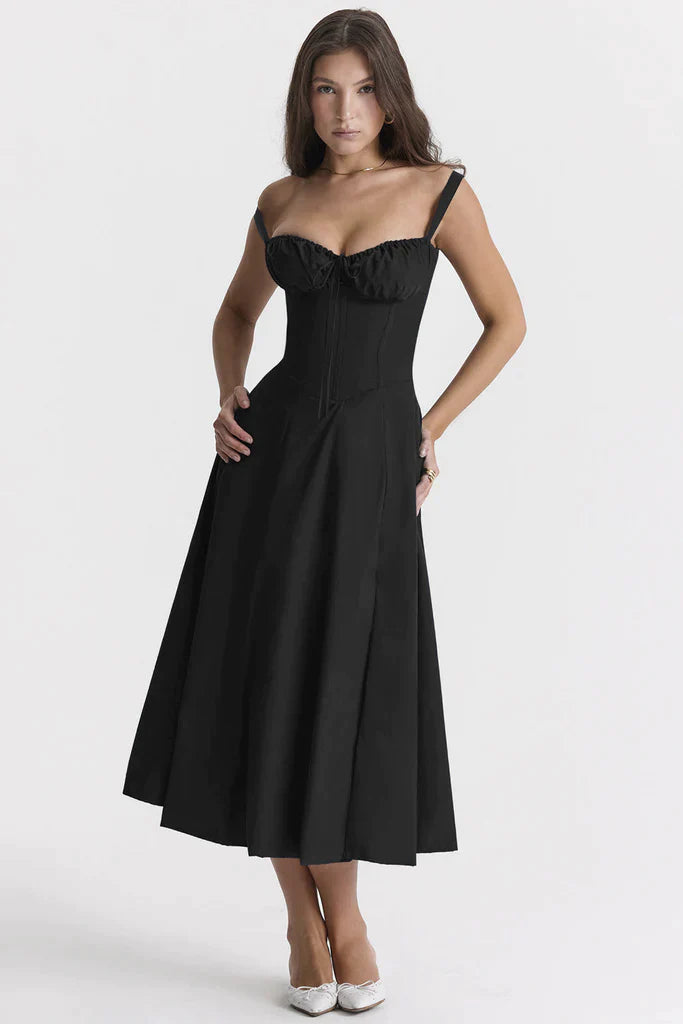 Women's Floral Bustier Sundress | Waist-Shaping Fit