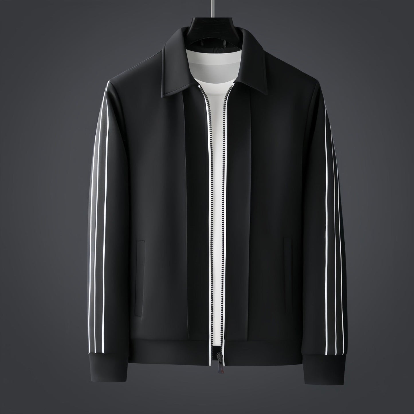 Men's Two-Piece Track Set | Stretch Stripe Athletic Style