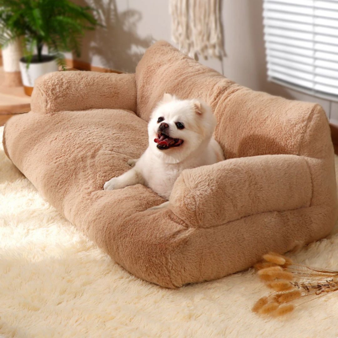 Plush Calming Pet Sofa | Cozy Multi-Size Bed