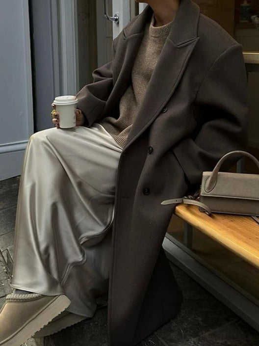 Women's Oversized Double-Breasted Coat | Effortless Everyday Layering