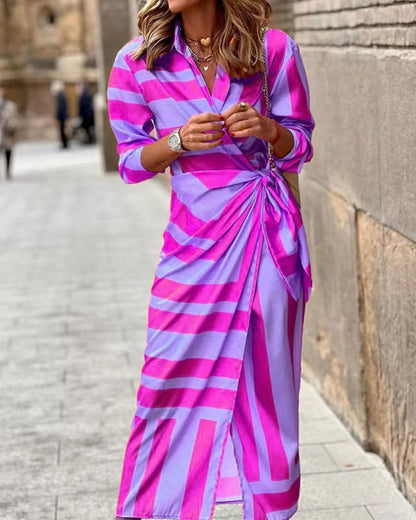 Women's Summer Wrap Dress | Collar Detail