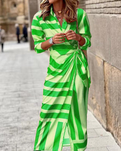 Women's Summer Wrap Dress | Collar Detail