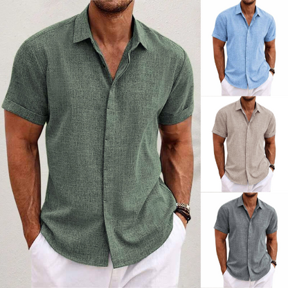 Men's Relaxed Linen-Style Shirt | Casual Summer Essential