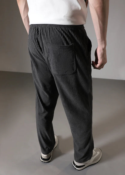 Women's Ribbed Trousers | Soft Stretch Everyday Fit