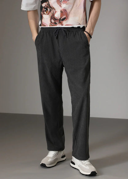 Women's Ribbed Trousers | Soft Stretch Everyday Fit