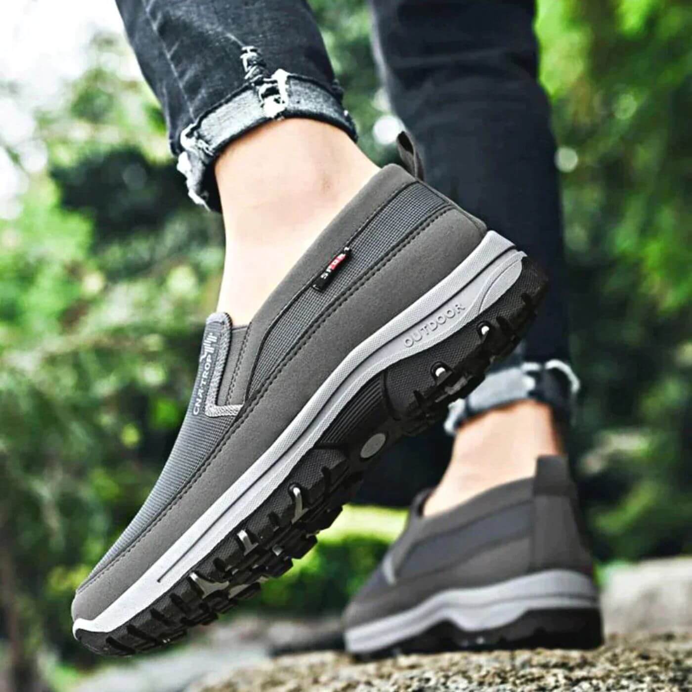 Men's Ergonomic Slip-On Comfort Shoes | Wide Fit Walking Shoes