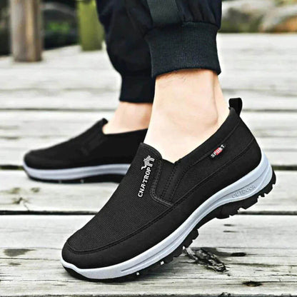 Men's Ergonomic Slip-On Comfort Shoes | Wide Fit Walking Shoes