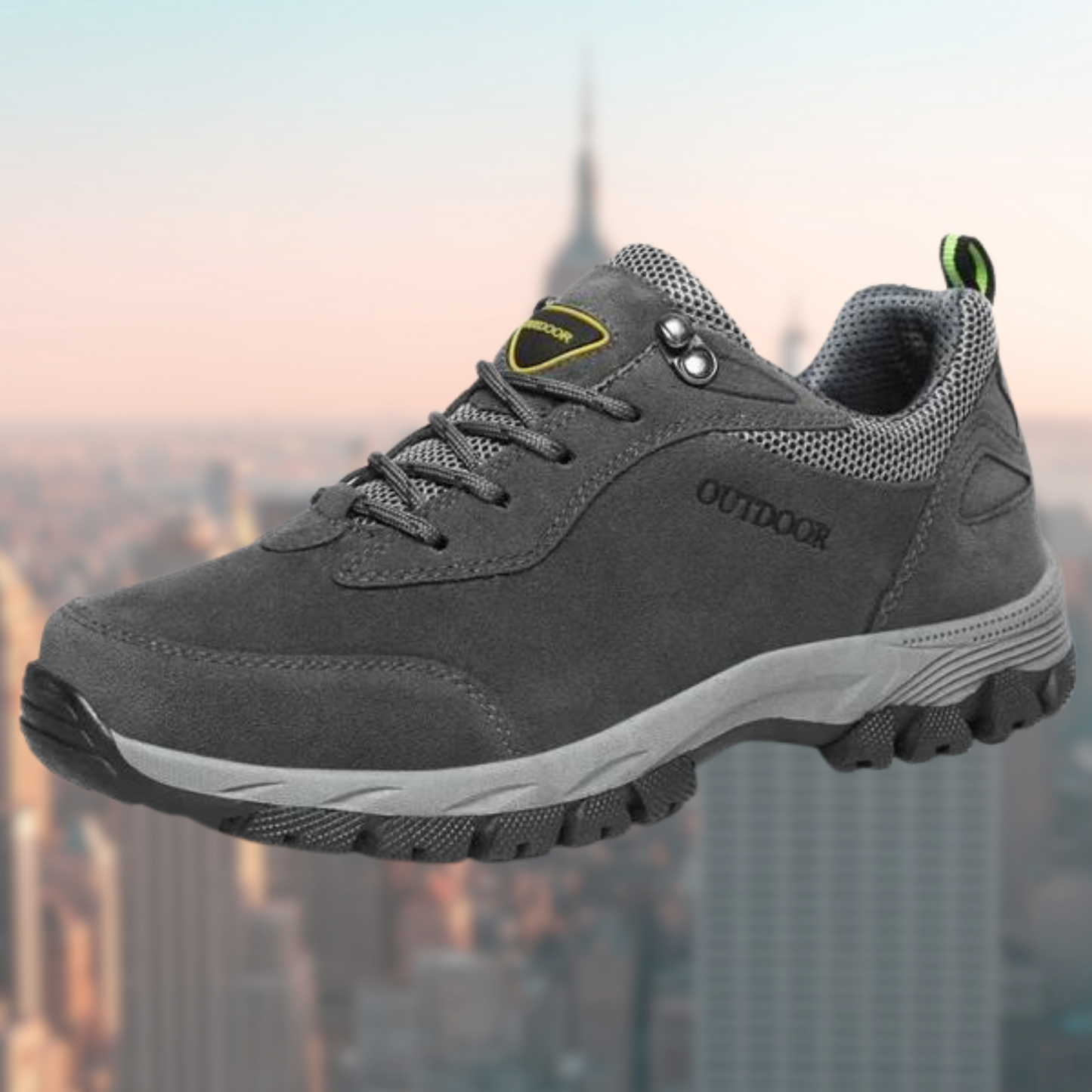 Men's Non-Slip Outdoor Comfort Shoes | Lace-Up Suede Style Walking Shoes