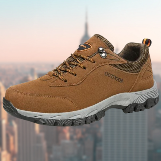 Men's Non-Slip Outdoor Comfort Shoes | Lace-Up Suede Style Walking Shoes