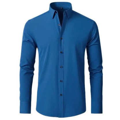 Men's Stretch Dress Shirt | Wrinkle-Free Non-Iron Fabric