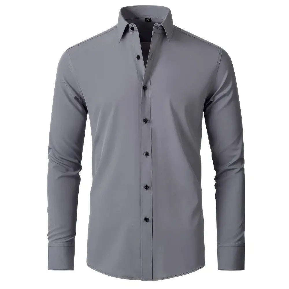 Men's Stretch Dress Shirt | Wrinkle-Free Non-Iron Fabric
