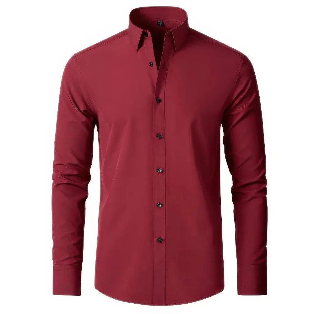Men's Stretch Dress Shirt | Wrinkle-Free Non-Iron Fabric