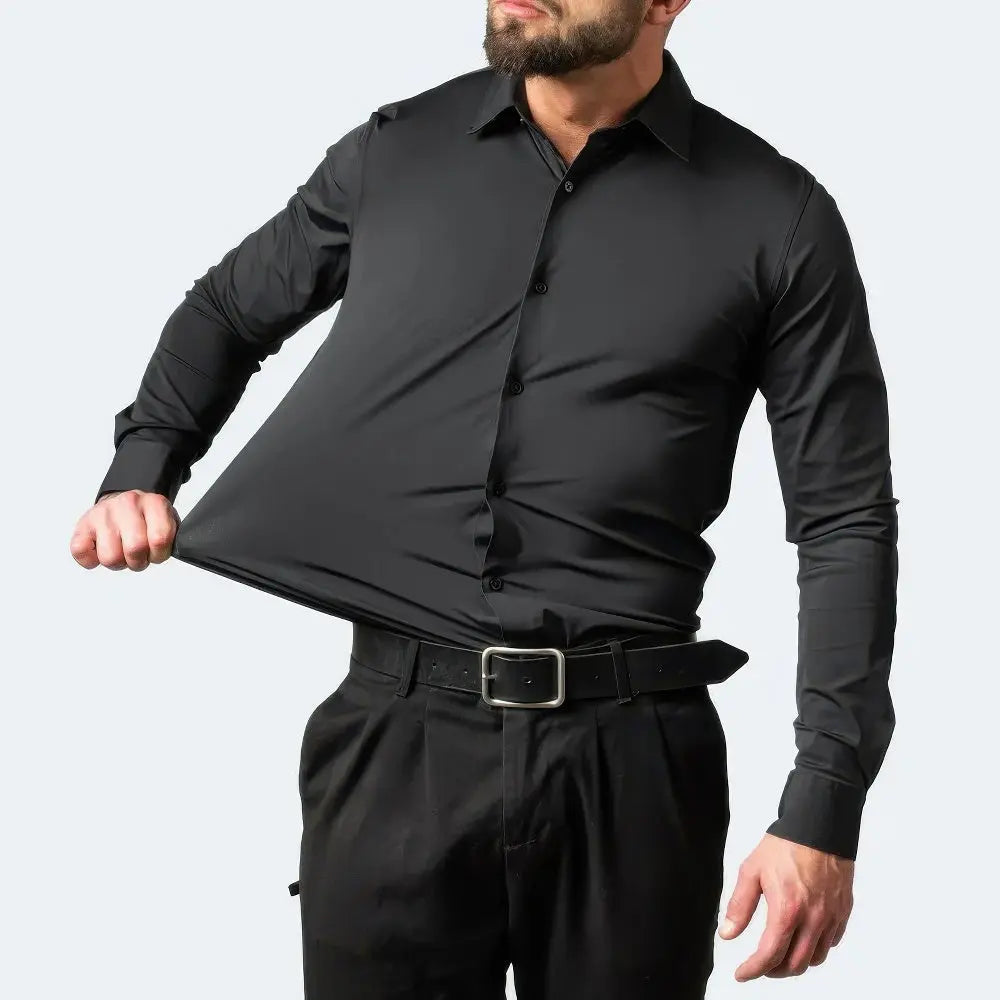 Men's Stretch Dress Shirt | Wrinkle-Free Non-Iron Fabric