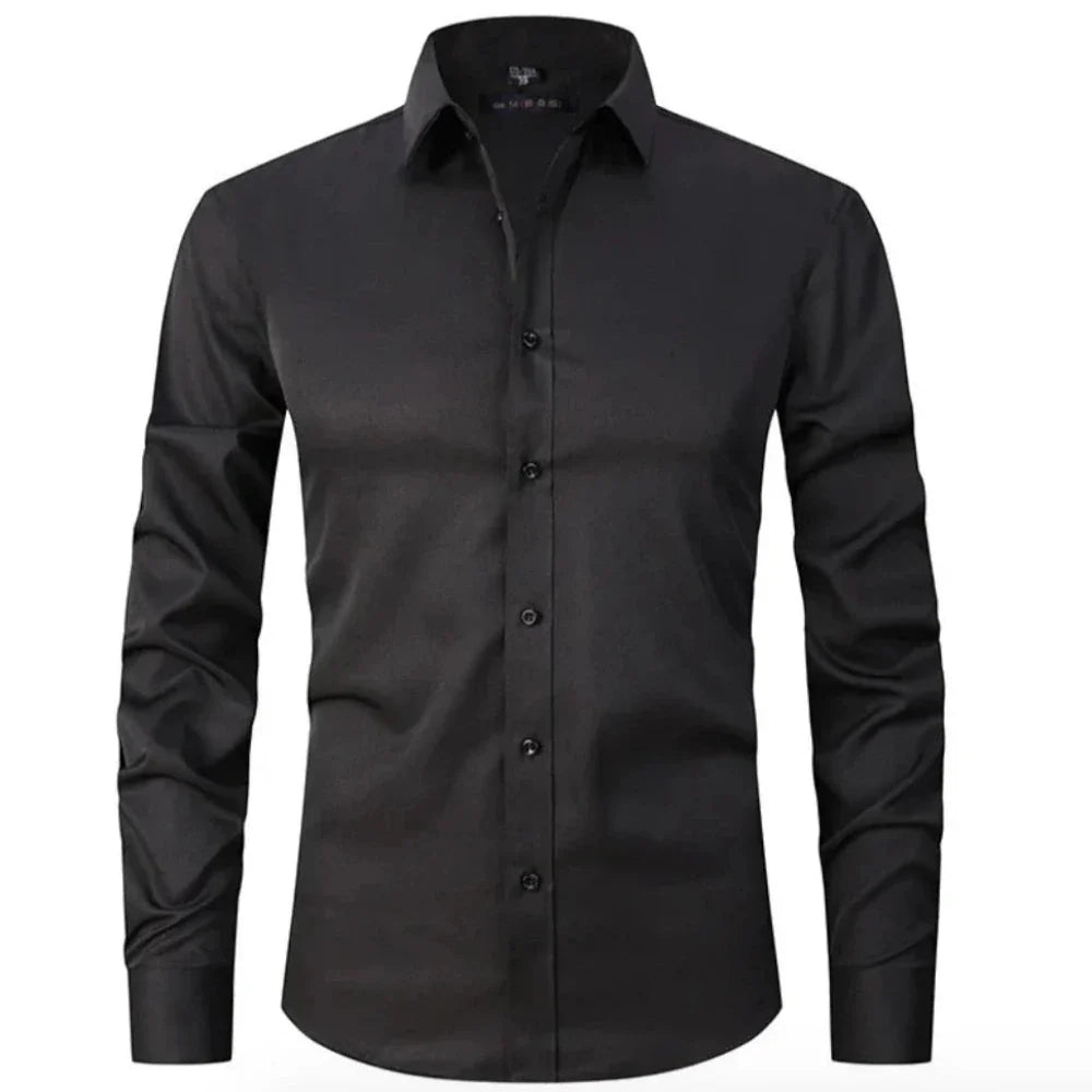 Men's Stretch Dress Shirt | Wrinkle-Free Non-Iron Fabric