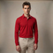 Men's Modern Long Sleeve Polo Shirt