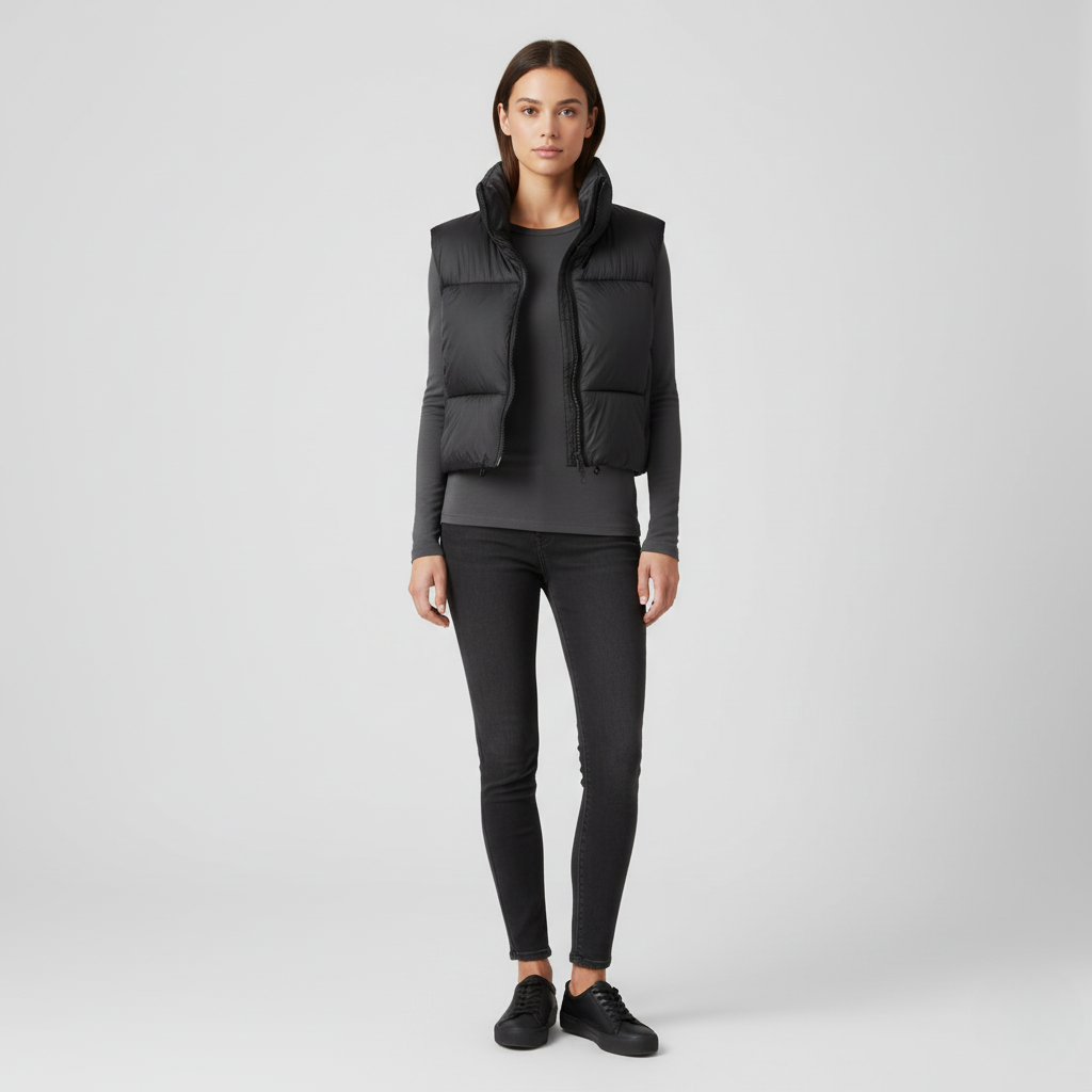 Women’s Short Puffer Down Vest