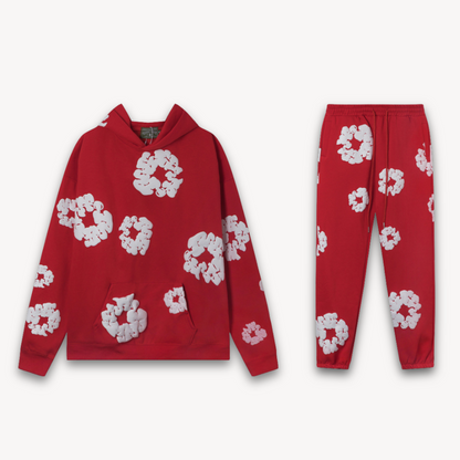 Unisex Cotton Wreath Hoodie & Jogger Set | Matching Set