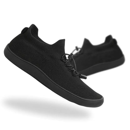 Unisex Knit Barefoot Shoes | Toggle Lace-Up Wide Toe Box