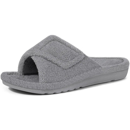 Ergonomic House Slippers | Adjustable Velcro Wide Fit